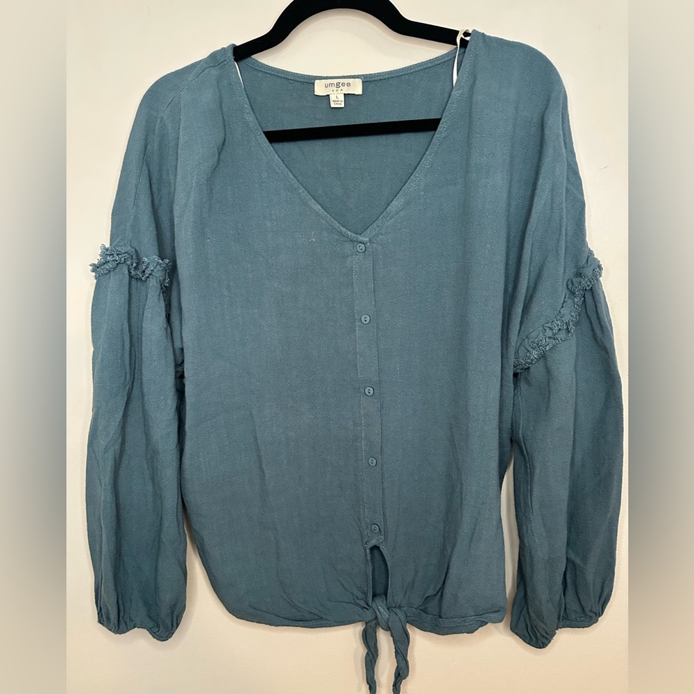 Umgee Blue Button up Shirt